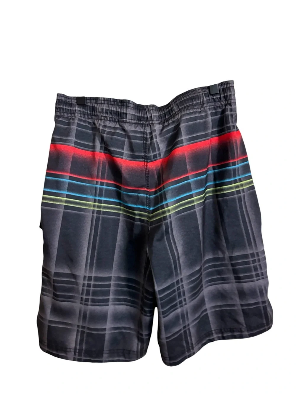 Speedo Striped Black Board Shorts Men’s Small